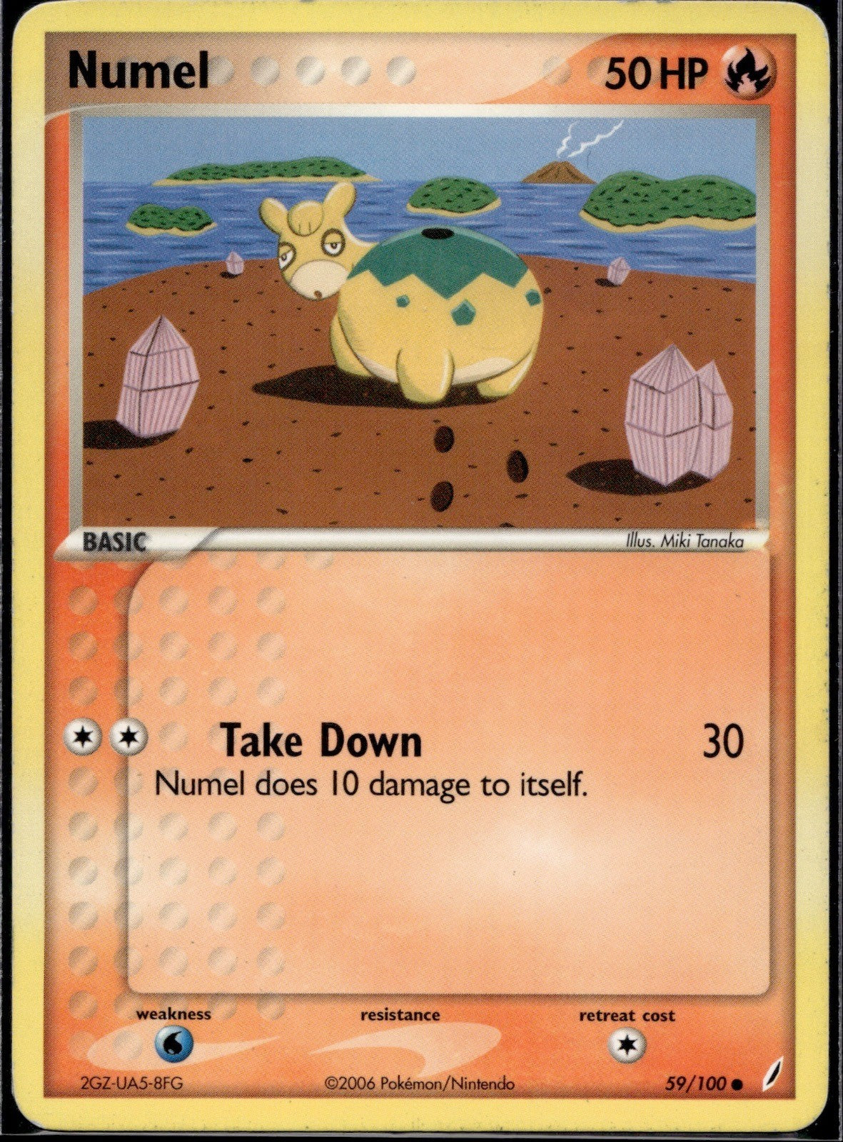 Numel 59/100 CG Crystal Guardians Pokemon Lightly Played