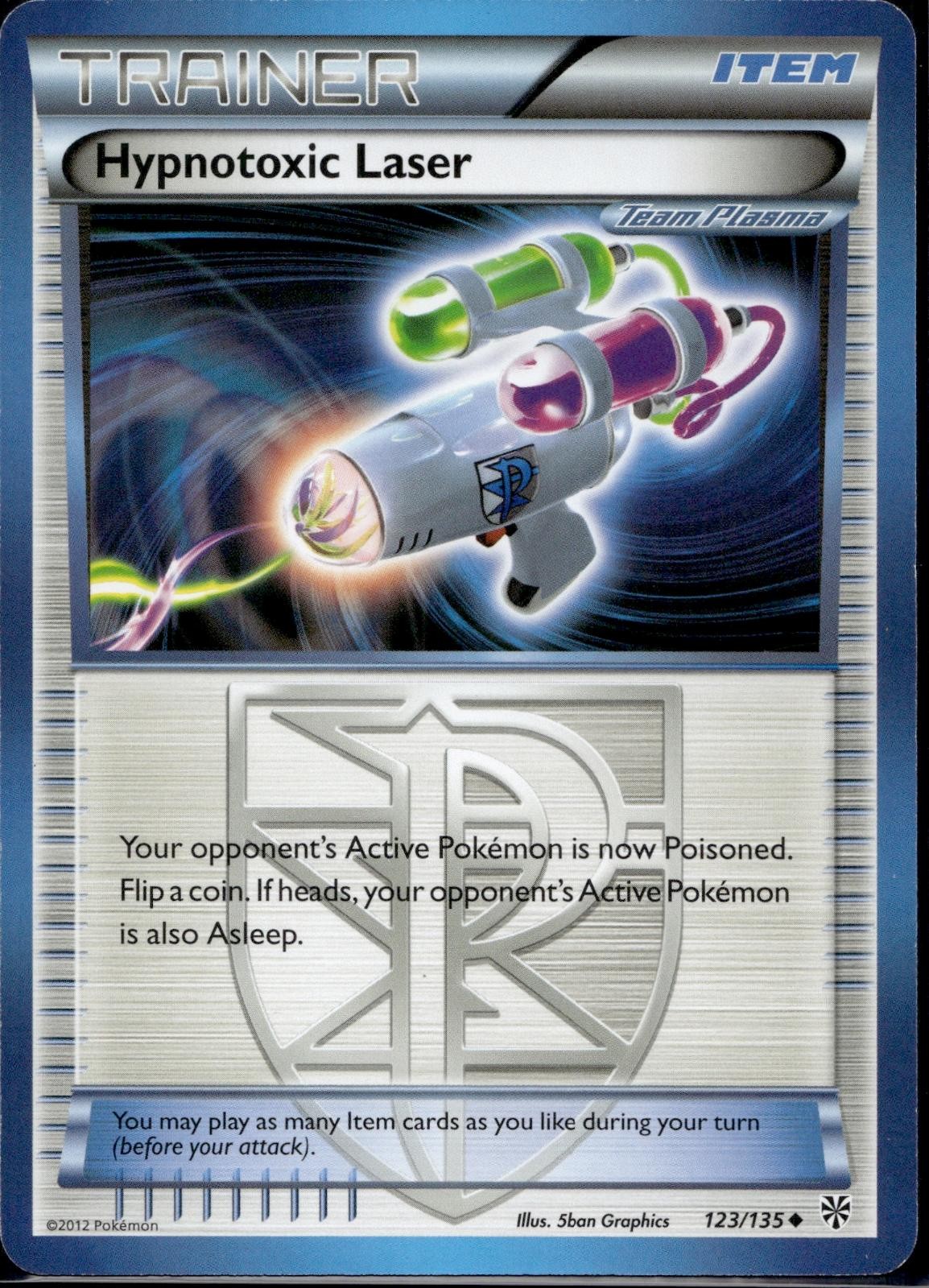 Hypnotoxic Laser 123/135 PLS Plasma Storm Pokemon Lightly Played