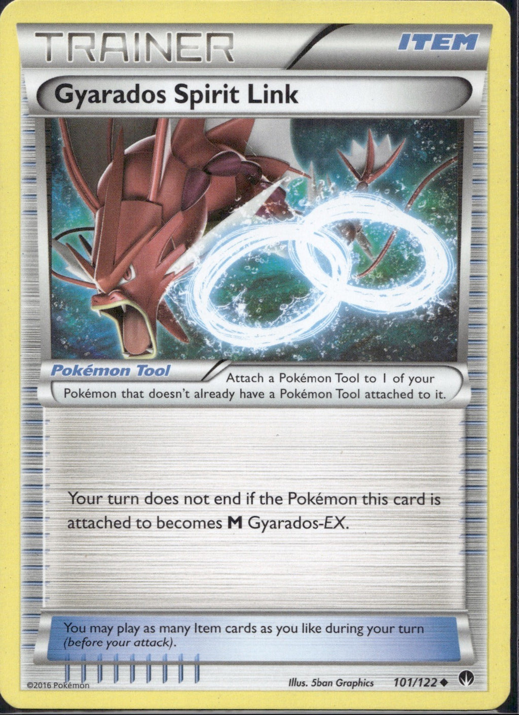 Gyarados Spirit Link 101/122 BKP BREAKpoint Pokemon Lightly Played