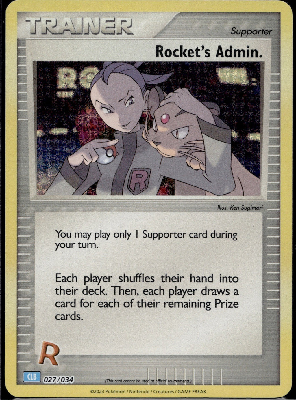 Rocket's Admin. (CLB) 027/034 CL Trading Card Game Classic Pokemon Holo NM/M