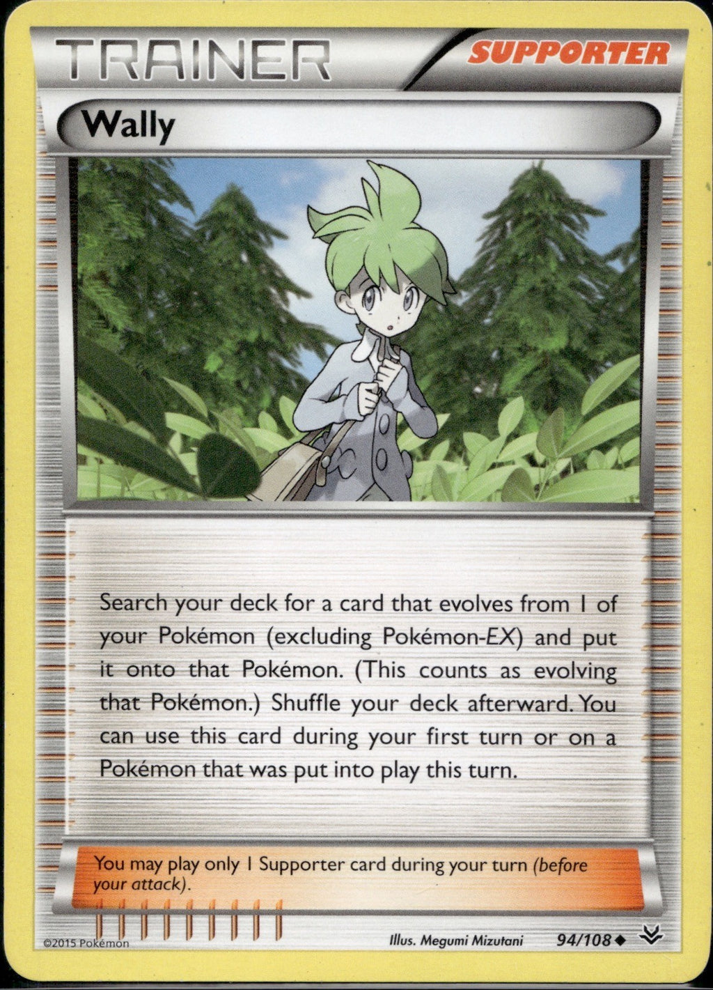 Wally 94/108 ROS Roaring Skies Pokemon Lightly Played