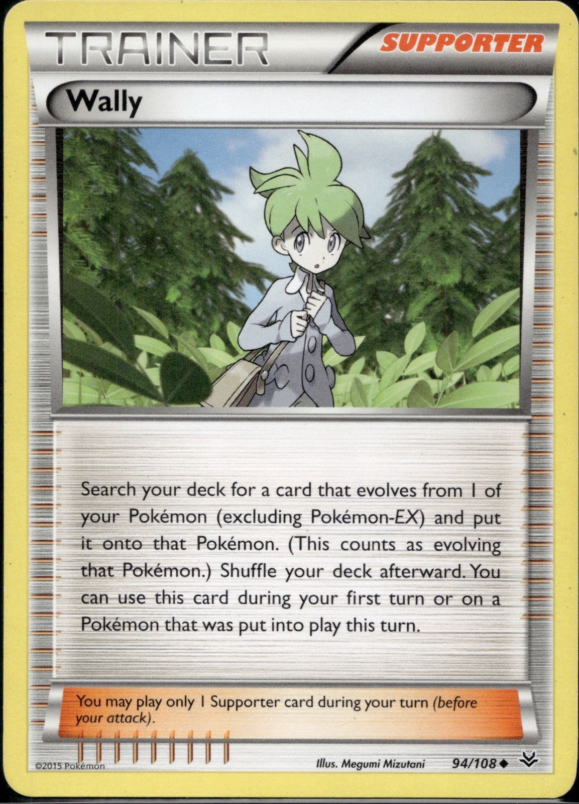 Wally 94/108 ROS Roaring Skies Pokemon Lightly Played