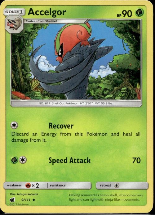 Accelgor 9/111 CIN Crimson Invasion Pokemon Lightly Played