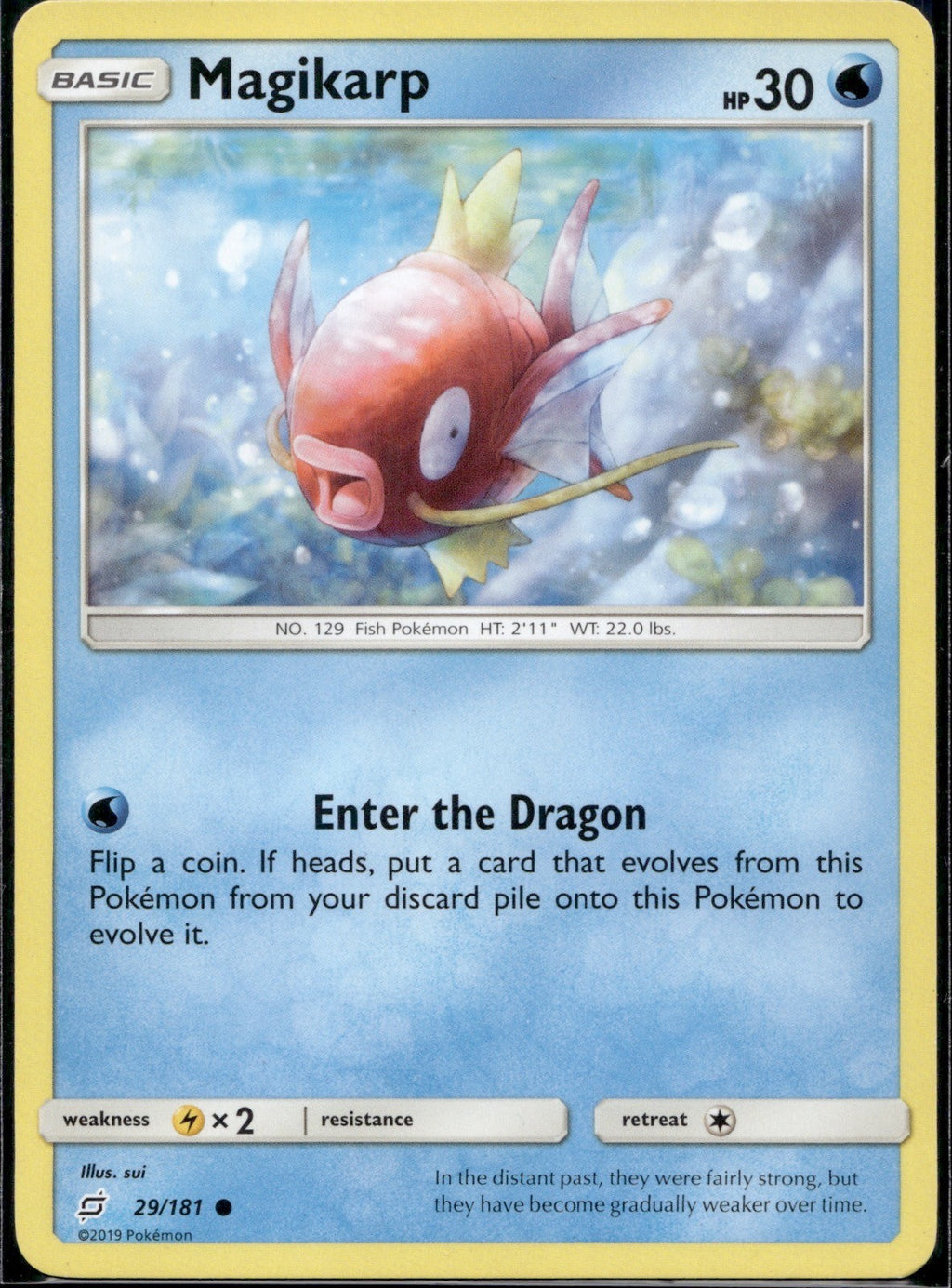 Magikarp 29/181 TEU Team Up Pokemon Lightly Played