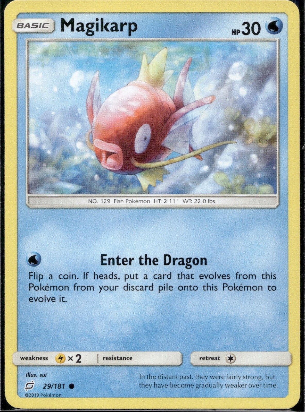 Magikarp 29/181 TEU Team Up Pokemon Lightly Played