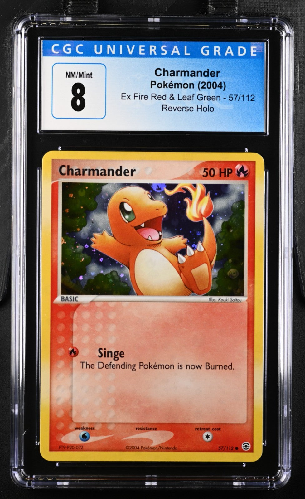 POP 14 Charmander 57/112 Reverse Holo EX Fire Red & Leaf Green Pokemon CGC 8 NM