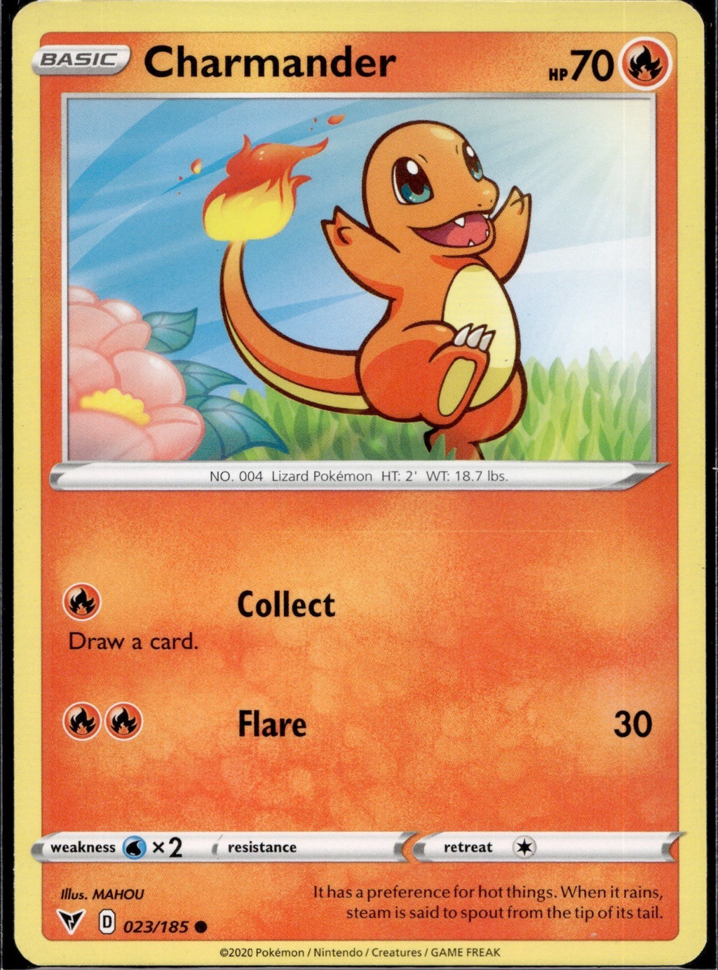 Charmander 023/185 VIV Vivid Voltage Pokemon Lightly Played