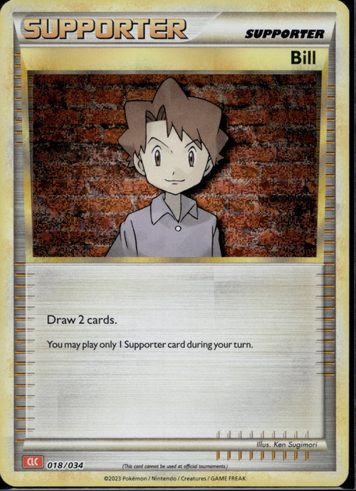 Bill (CLV) 018/034 CL Trading Card Game Classic Pokemon Holo Near Mint