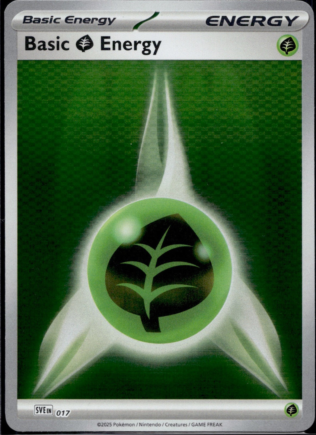 Basic Grass Energy 017 SVE Scarlet & Violet Energies Pokemon Reverse Holo NM/M