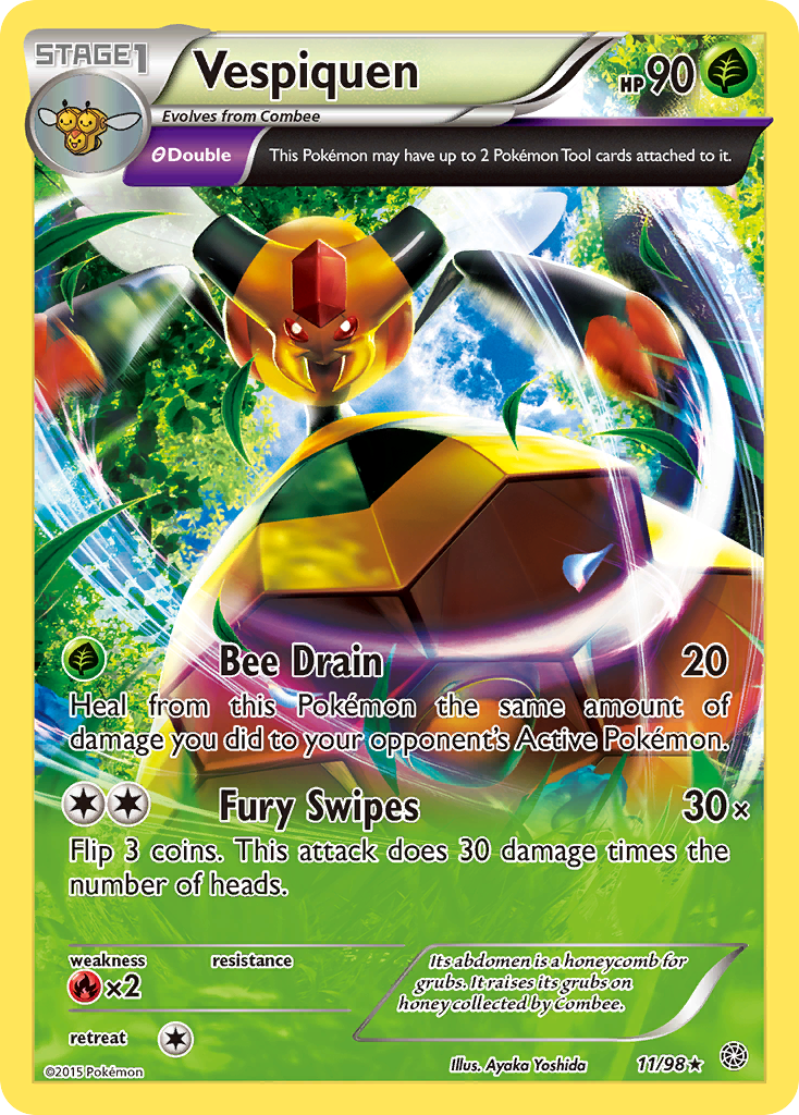 Vespiquen 11/98 AOR Ancient Origins Pokemon Lightly Played