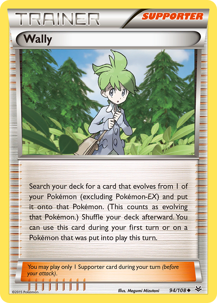 Wally 94/108 ROS Roaring Skies Pokemon Lightly Played
