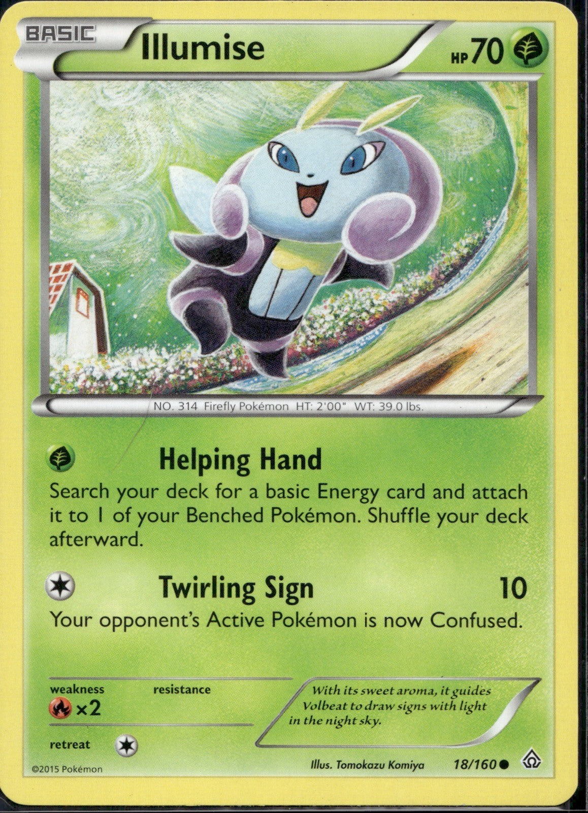 Illumise 18/160 PRC Primal Clash Pokemon Lightly Played
