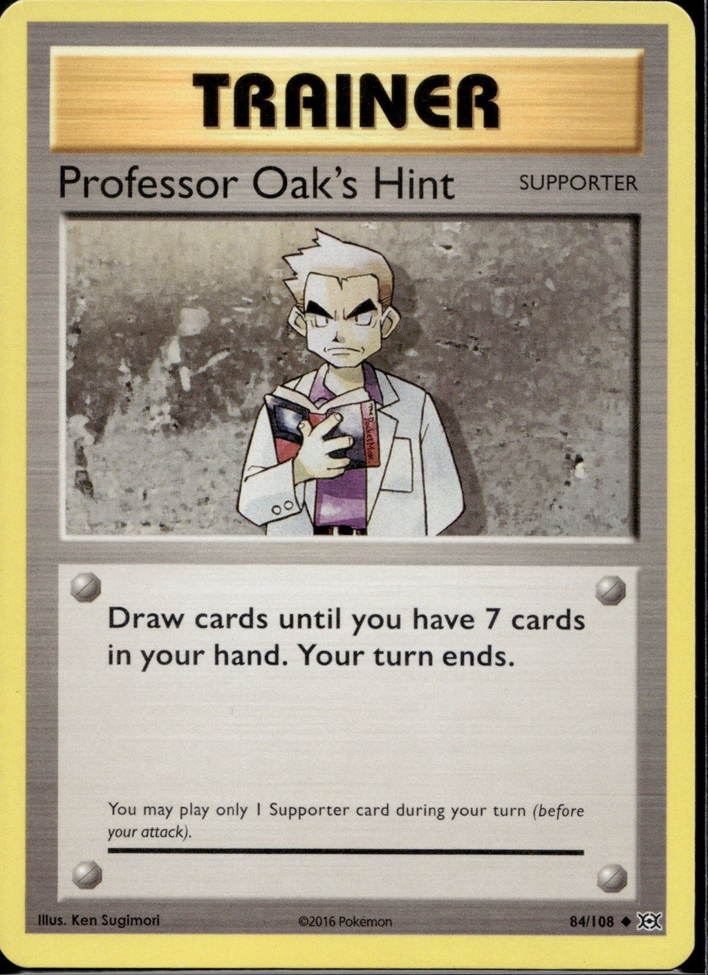 Professor Oak's Hint 84/108 EVO Evolutions Pokemon Lightly Played
