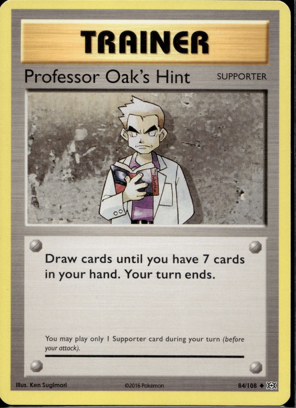 Professor Oak's Hint 84/108 EVO Evolutions Pokemon Lightly Played