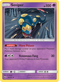 Seviper 50/147 BUS Burning Shadows Pokemon Lightly Played