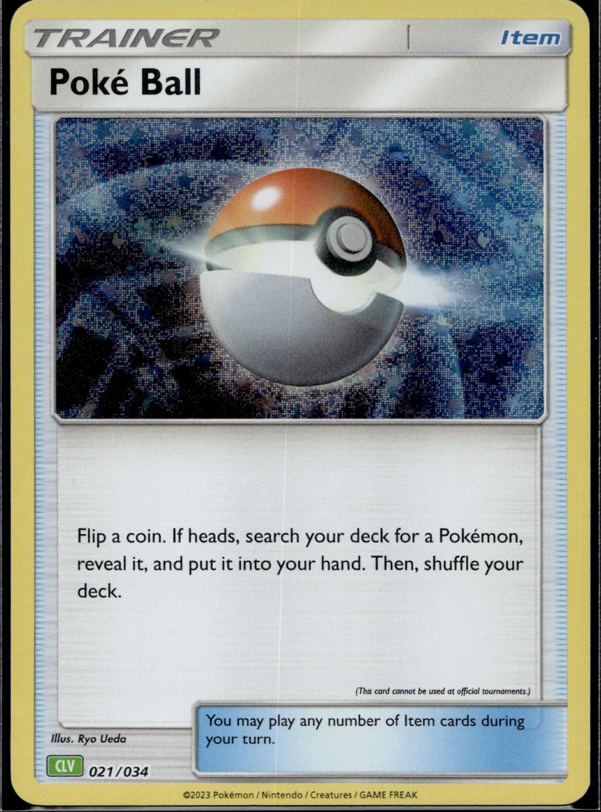 Poke Ball (CLV) 021/034 CL Trading Card Game Classic Pokemon Holo Near Mint