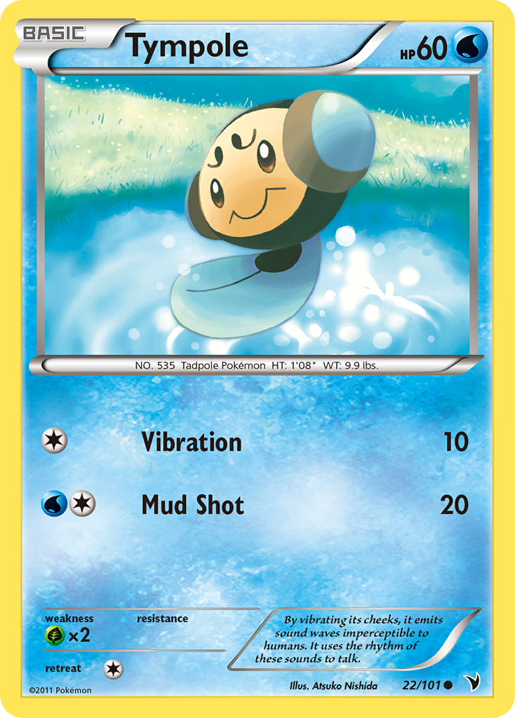 Tympole 22/101 NVI Noble Victories Pokemon Lightly Played