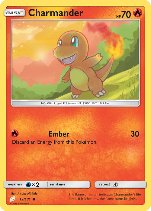 Charmander 12/181 TEU Team Up Pokemon Lightly Played
