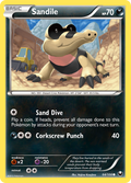 Sandile 64/108 DEX Dark Explorers Pokemon Lightly Played