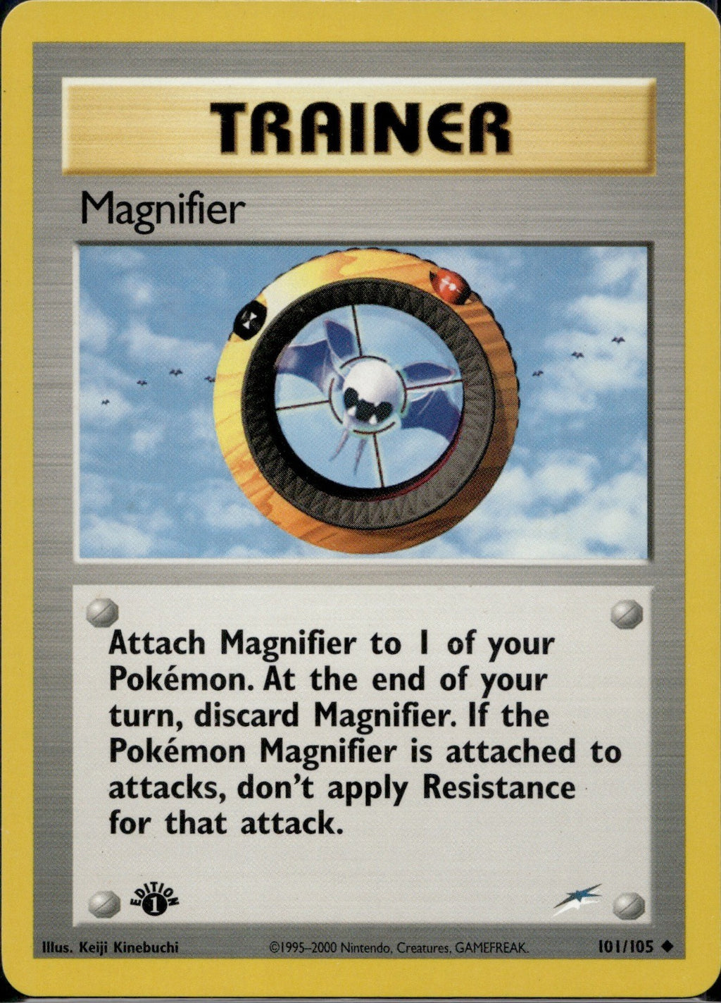 Magnifier 101/105 N4 Neo Destiny Pokemon 1st Edition Lightly Played