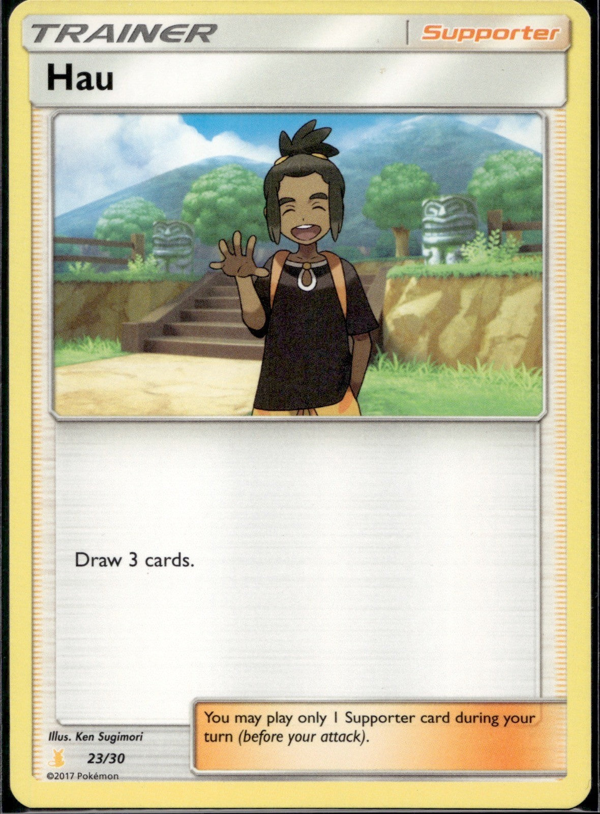 Hau (#57 Charizard Stamped) 120/149 BTA Battle Academy Pokemon Lightly Played