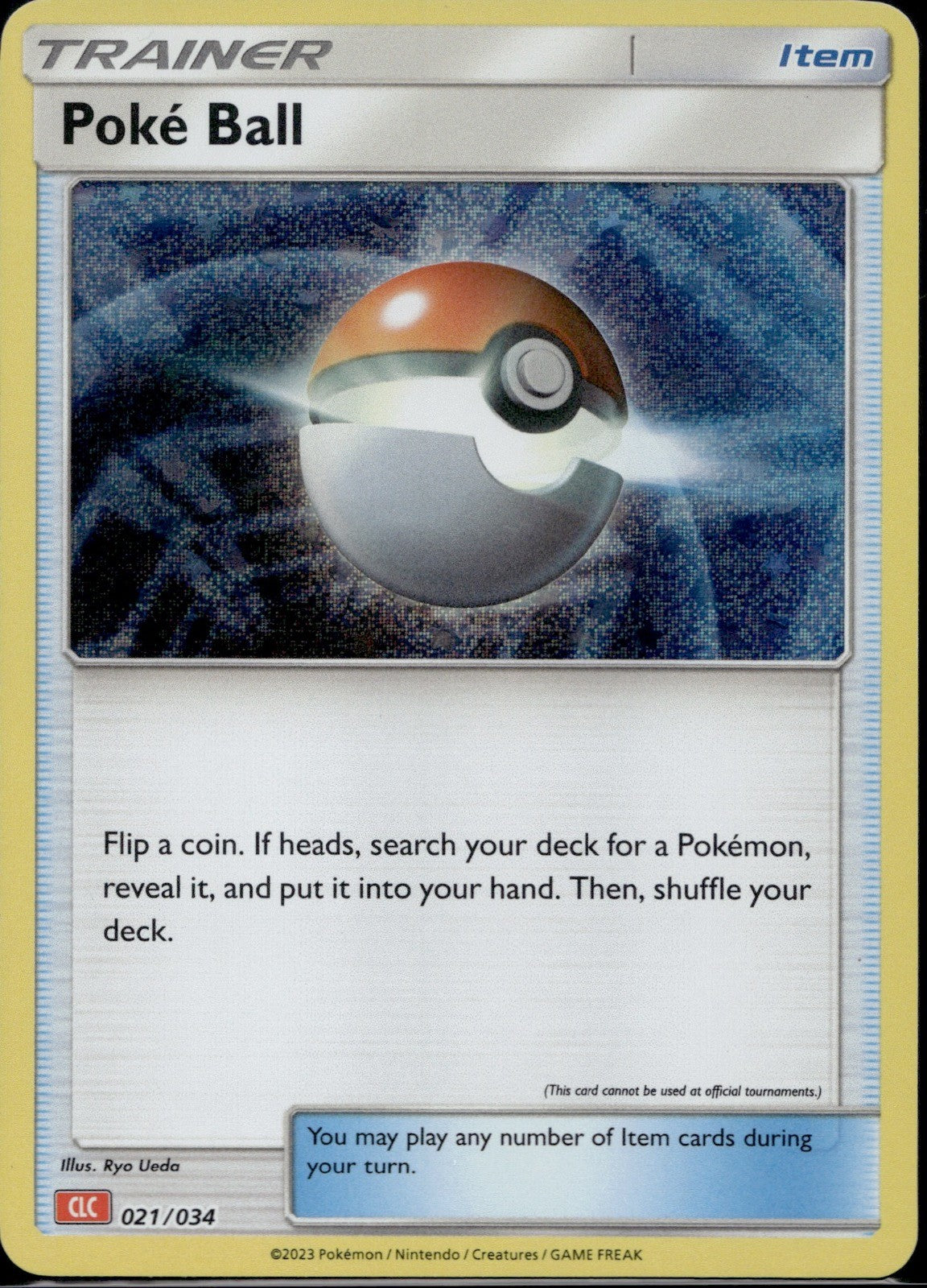 Poke Ball (CLC) 021/034 CL Trading Card Game Classic Pokemon Holo Near Mint