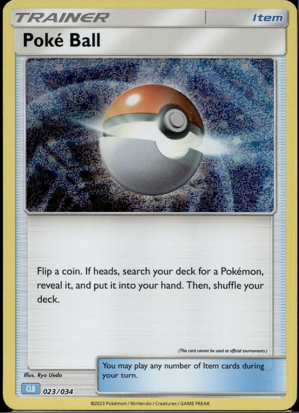 Poke Ball (CLB) 023/034 CL Trading Card Game Classic Pokemon Holo Near Mint