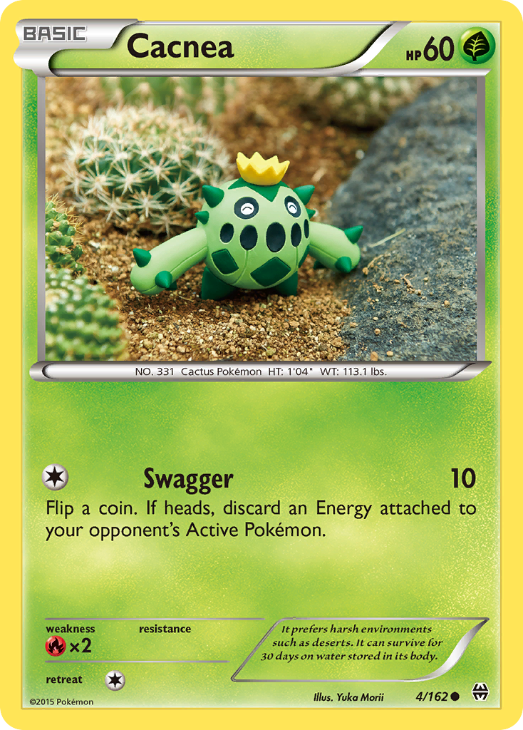 Cacnea 4/162 BKT BREAKthrough Pokemon Lightly Played