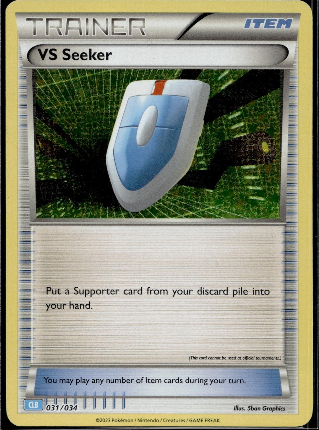VS Seeker (CLB) 031/034 CL Trading Card Game Classic Pokemon Holo Near Mint