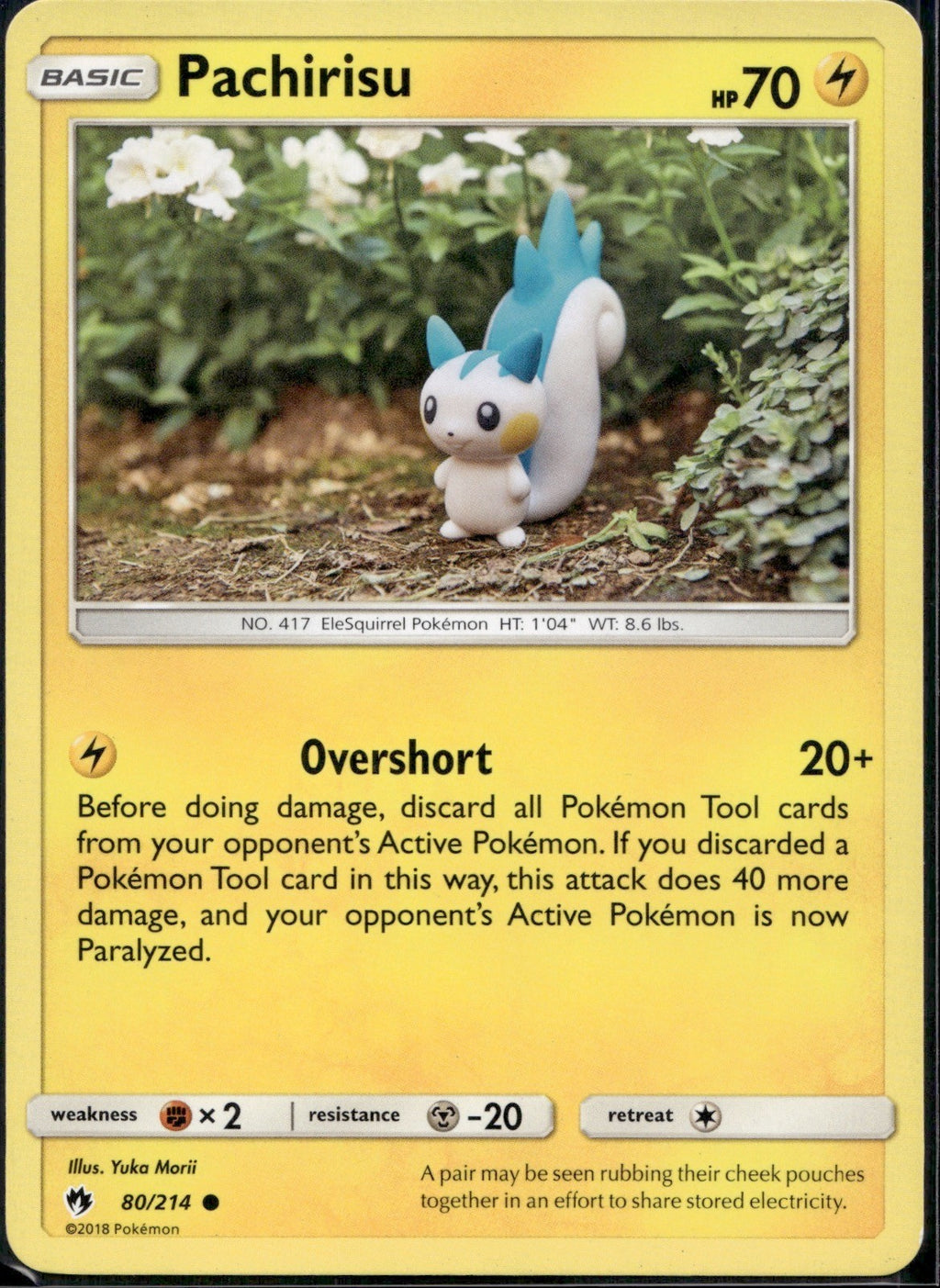 Pachirisu 80/214 LOT Lost Thunder Pokemon Lightly Played