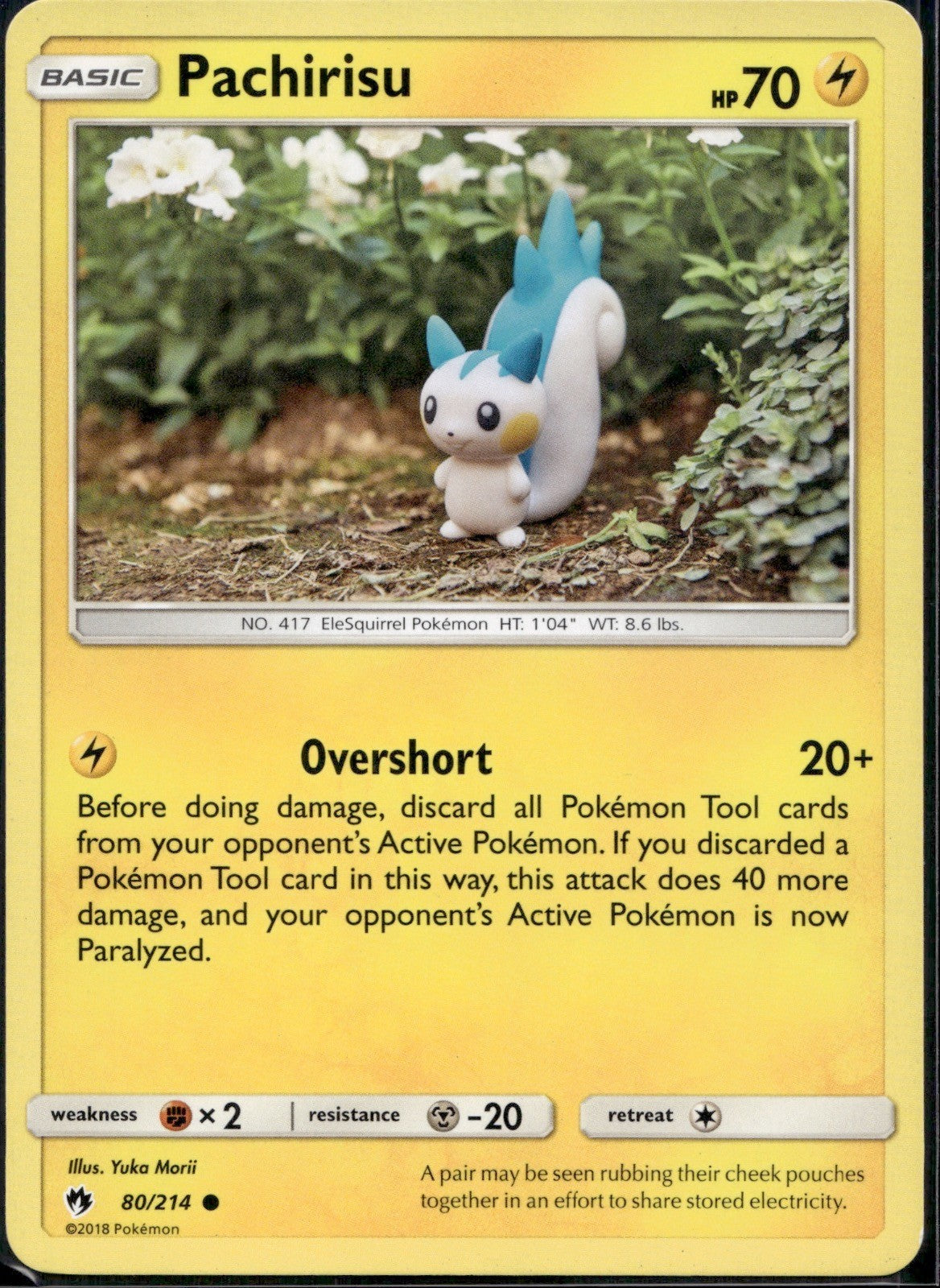 Pachirisu 80/214 LOT Lost Thunder Pokemon Lightly Played