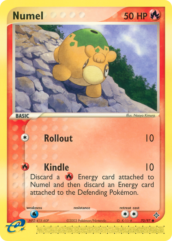 Numel 70/97 DR Dragon Pokemon E Reader Pokemon Lightly Played