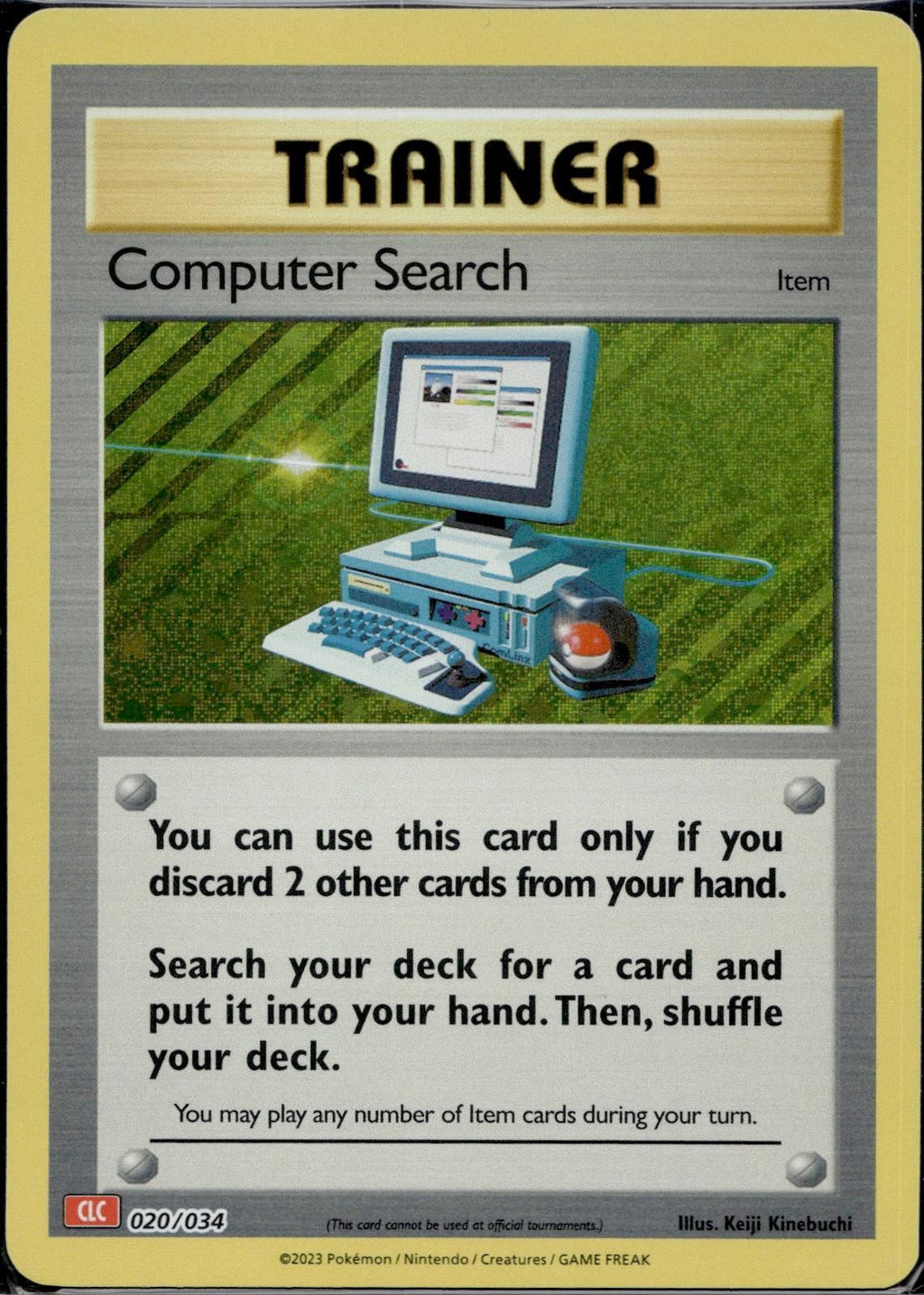 Computer Search (CLC) 020/034 CL Trading Card Game Classic Pokemon Holo NM/M