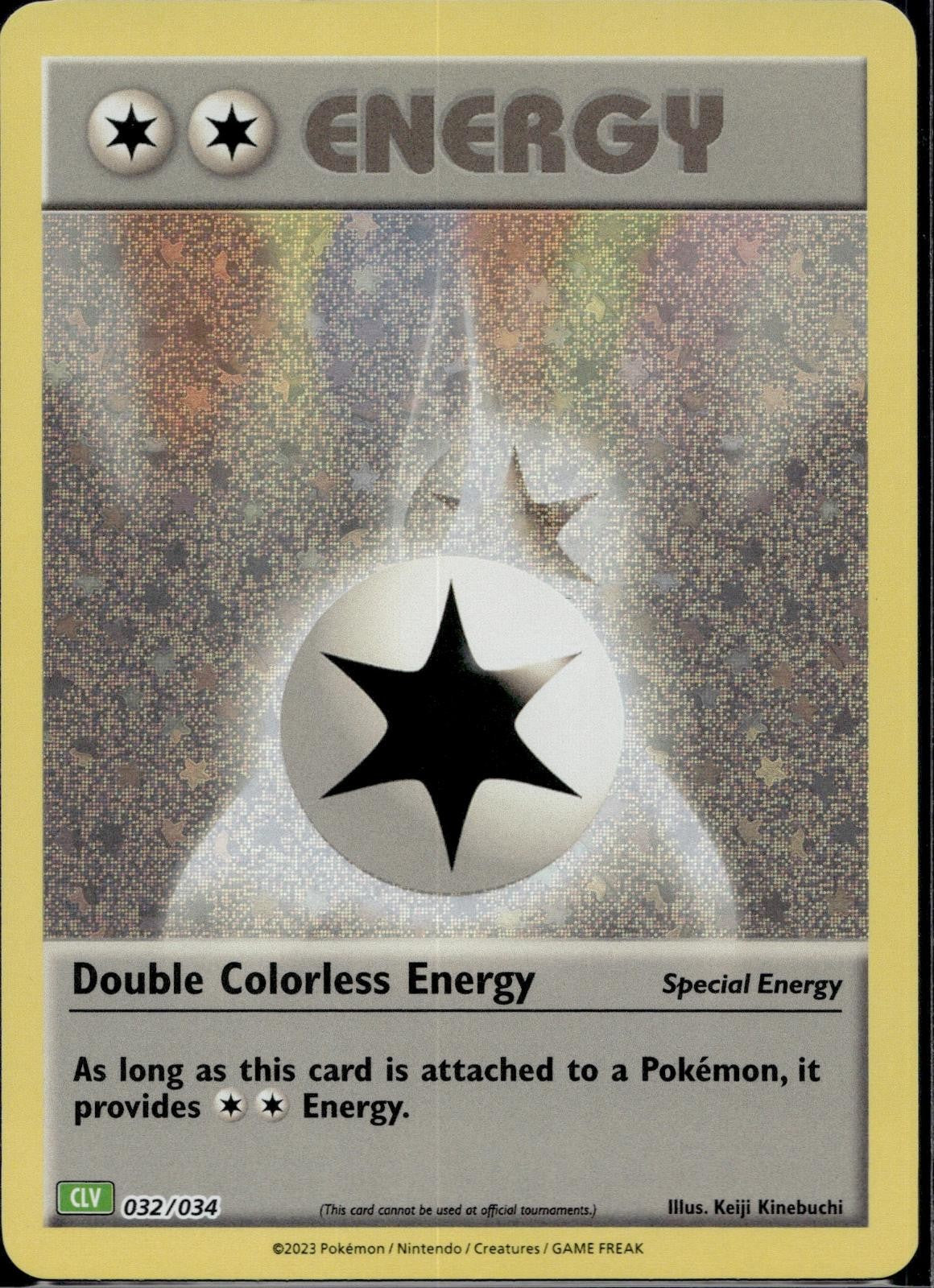 Double Colorless Energy (CLV) 032/034 Trading Card Game Classic Pokemon Holo NM