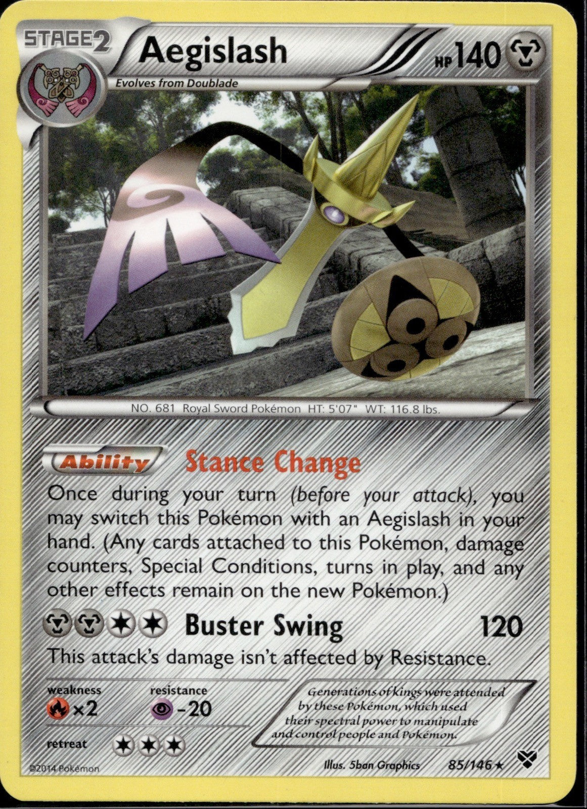 Aegislash 85/146 XY XY Pokemon Lightly Played