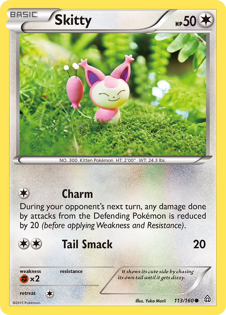 Skitty 113/160 PRC Primal Clash Pokemon Lightly Played