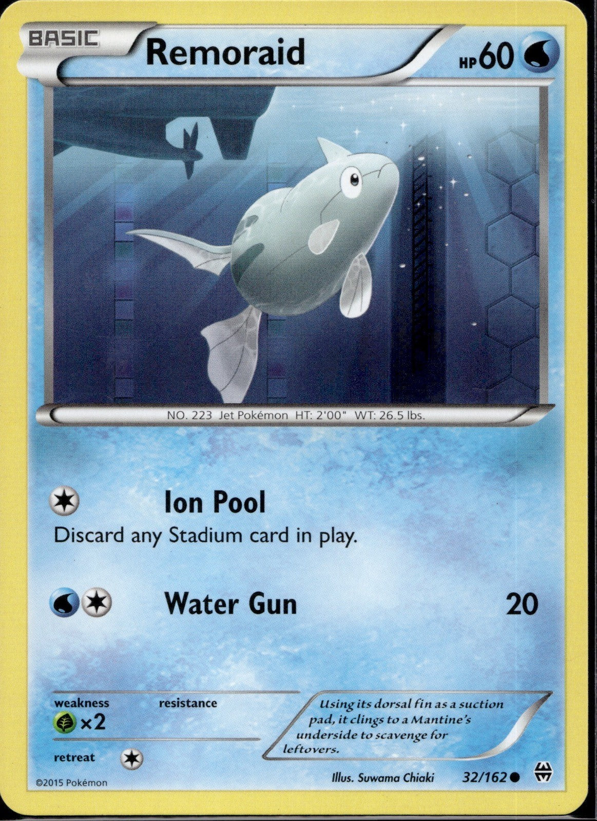 Remoraid 32/162 BKT BREAKthrough Pokemon Lightly Played