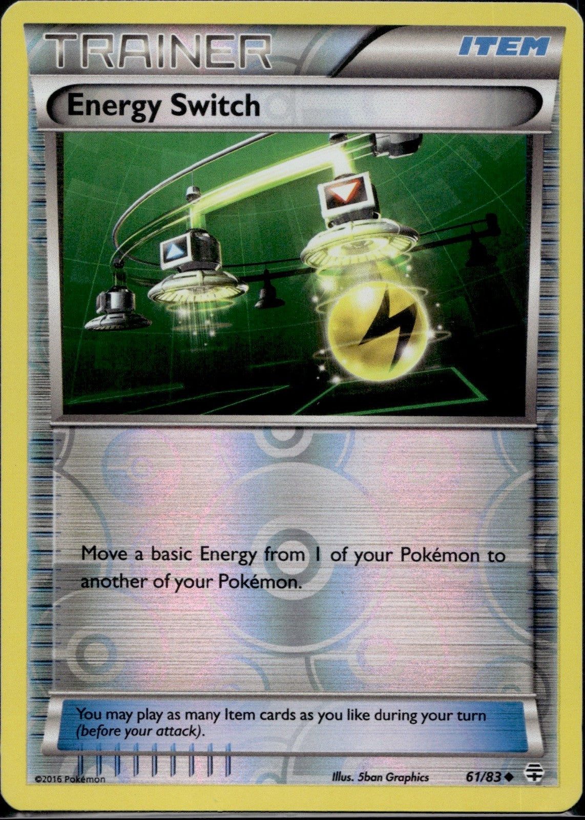 Energy Switch 61/83 GEN Generations Pokemon Reverse Holo Lightly Played