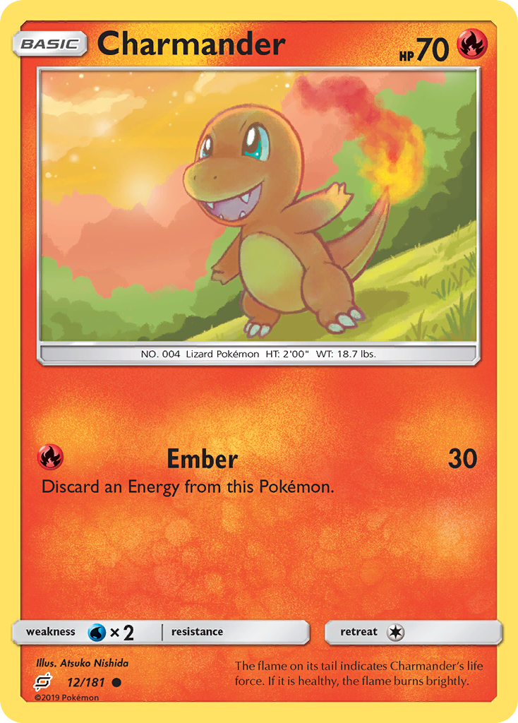 Charmander 12/181 TEU Team Up Pokemon Lightly Played