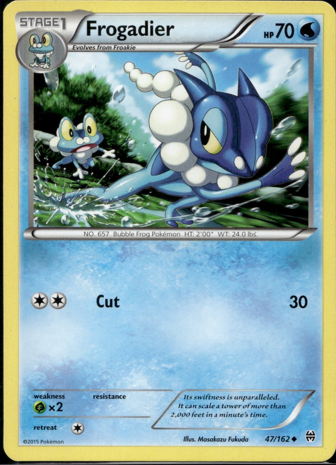 Frogadier 47/162 BKT BREAKthrough Pokemon Lightly Played