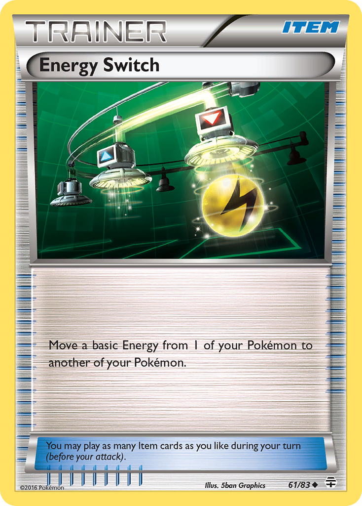 Energy Switch 61/83 GEN Generations Pokemon Reverse Holo Lightly Played