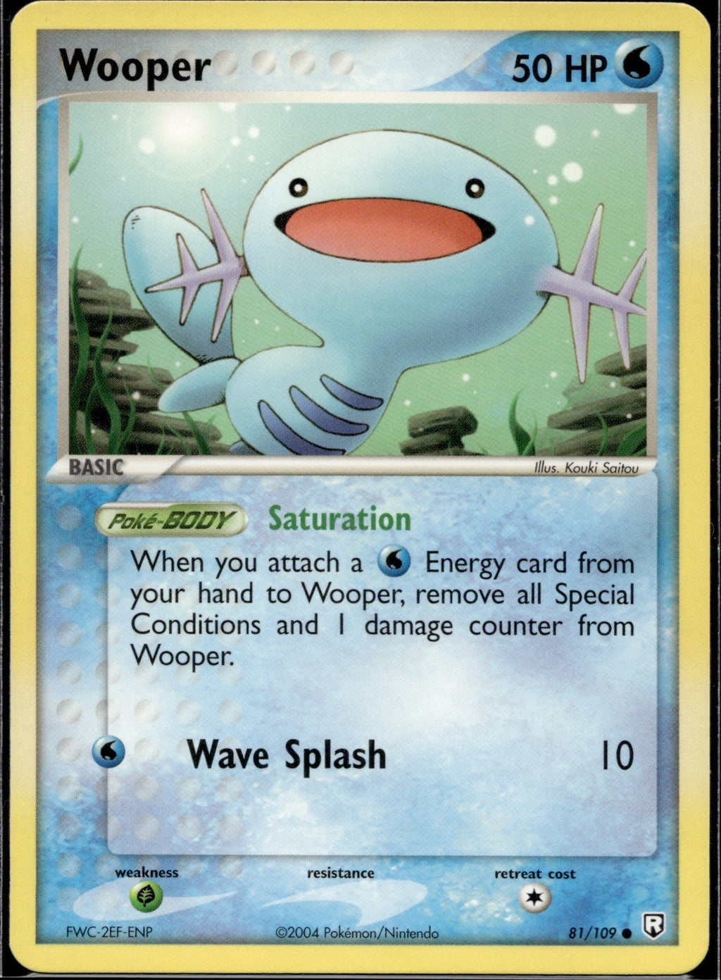 Wooper 81/109 TRR Team Rocket Returns Pokemon Lightly Played
