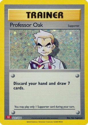 Professor Oak (CLC) 023/034 CL Trading Card Game Classic Pokemon Holo Near Mint