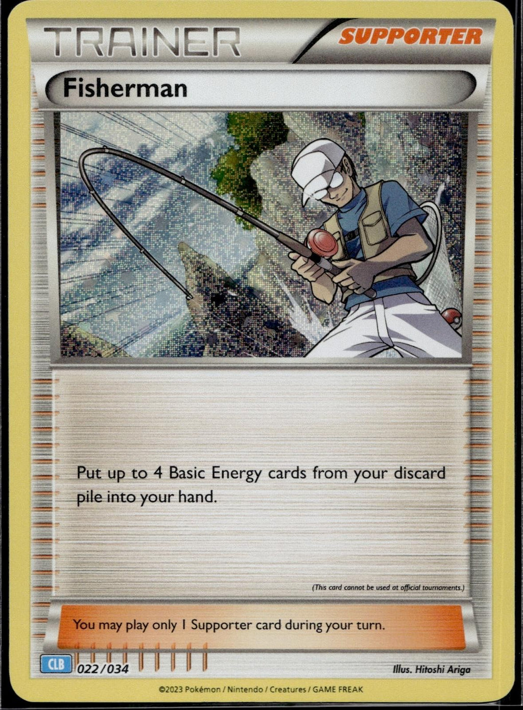Fisherman 022/034 CL Trading Card Game Classic Pokemon Holo Near Mint