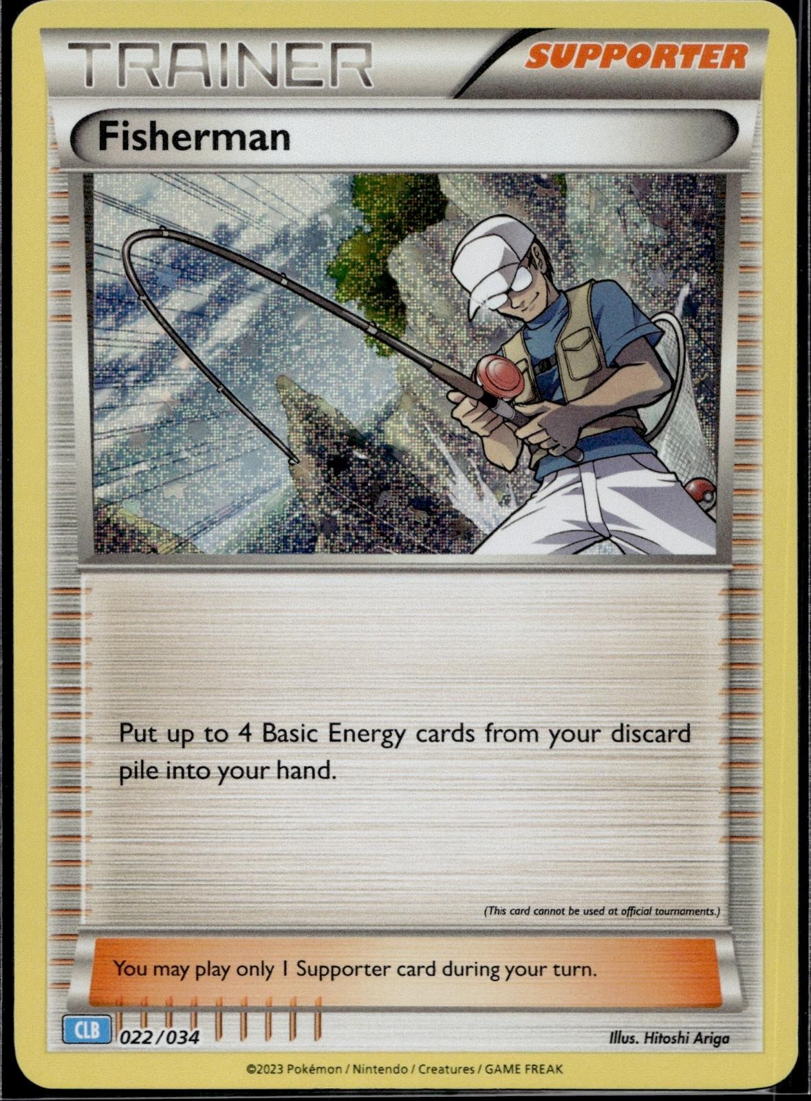 Fisherman 022/034 CL Trading Card Game Classic Pokemon Holo Near Mint