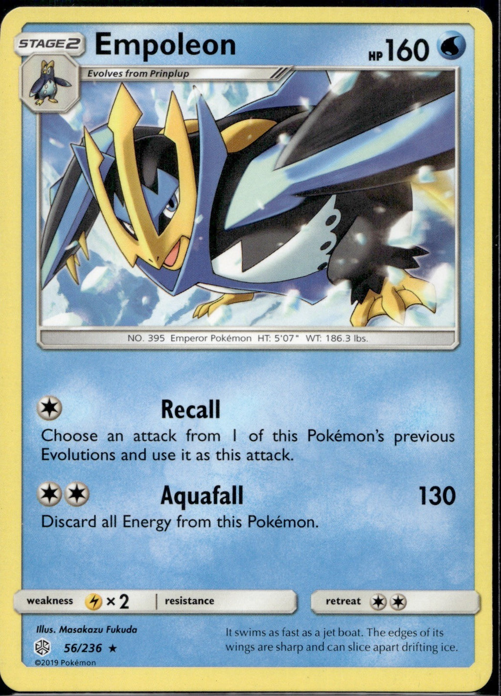 Empoleon 56/236 CEC Cosmic Eclipse Pokemon Near Mint