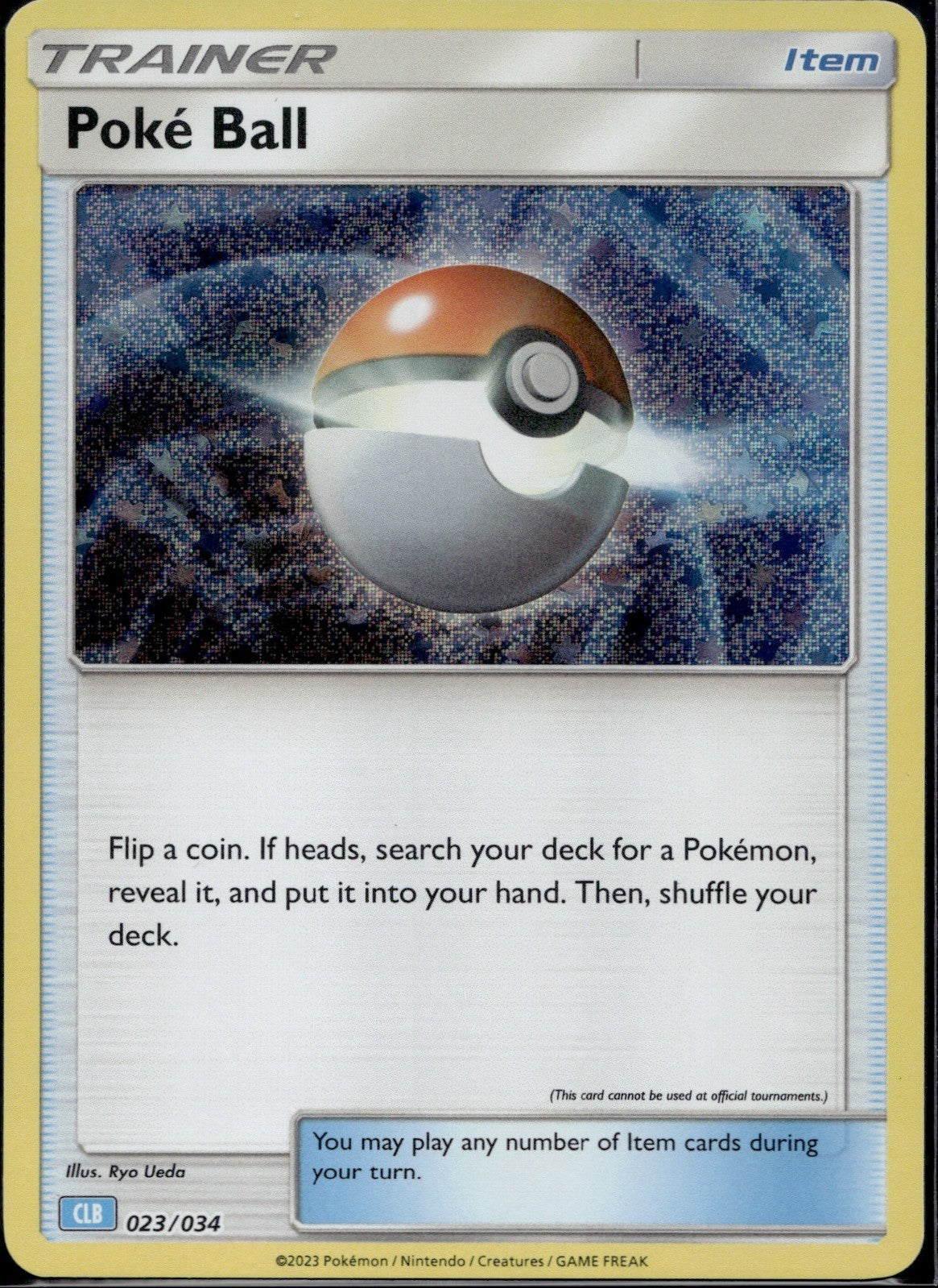 Poke Ball (CLB) 023/034 CL Trading Card Game Classic Pokemon Holo Near Mint
