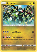 Zygarde 100/147 BUS Burning Shadows Pokemon Reverse Holo Lightly Played