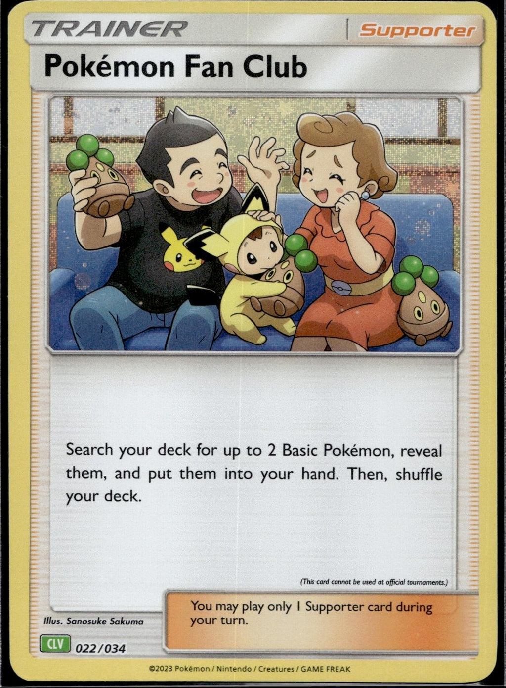 Pokemon Fan Club (CLV) 022/034 CL Trading Card Game Classic Pokemon Holo NM/M