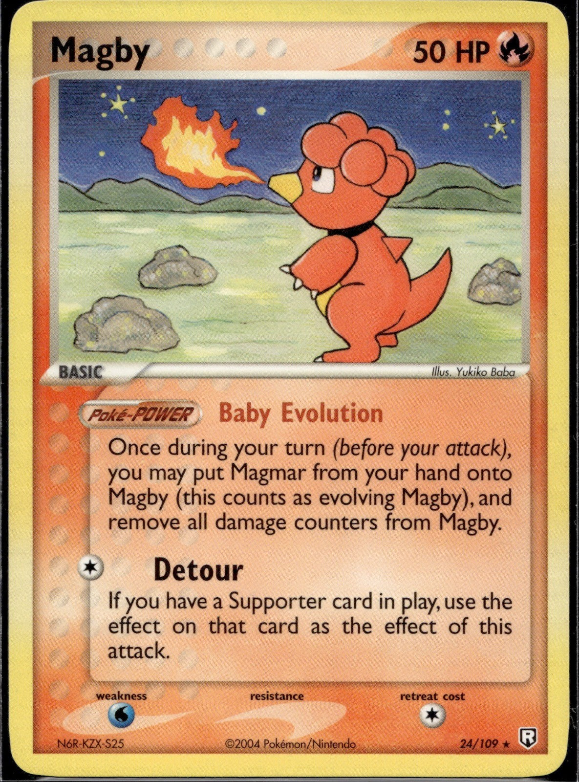 Magby 24/109 TRR Team Rocket Returns Pokemon Lightly Played